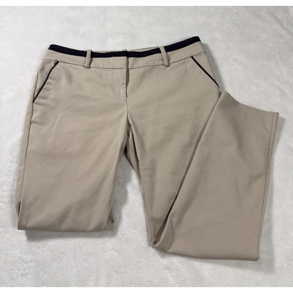 Ann Taylor Petite 6P Beige Dress Pants Stretch Career Trouser Women